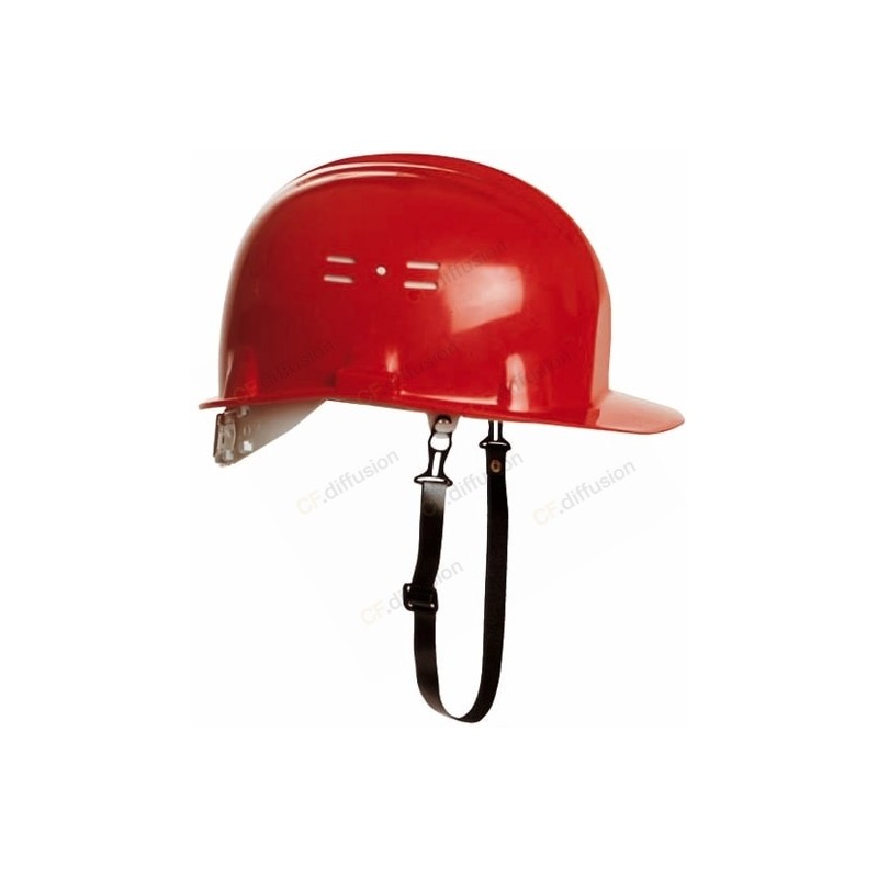 Jugulaire 2 points pour casque de chantier COVERGUARD 65150. Vu de côté