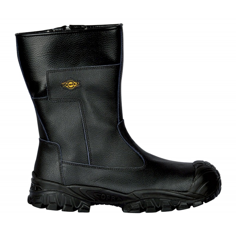 Bottes de sécurité S3 CI SRC Cofra ODER Noir. Vu de côté