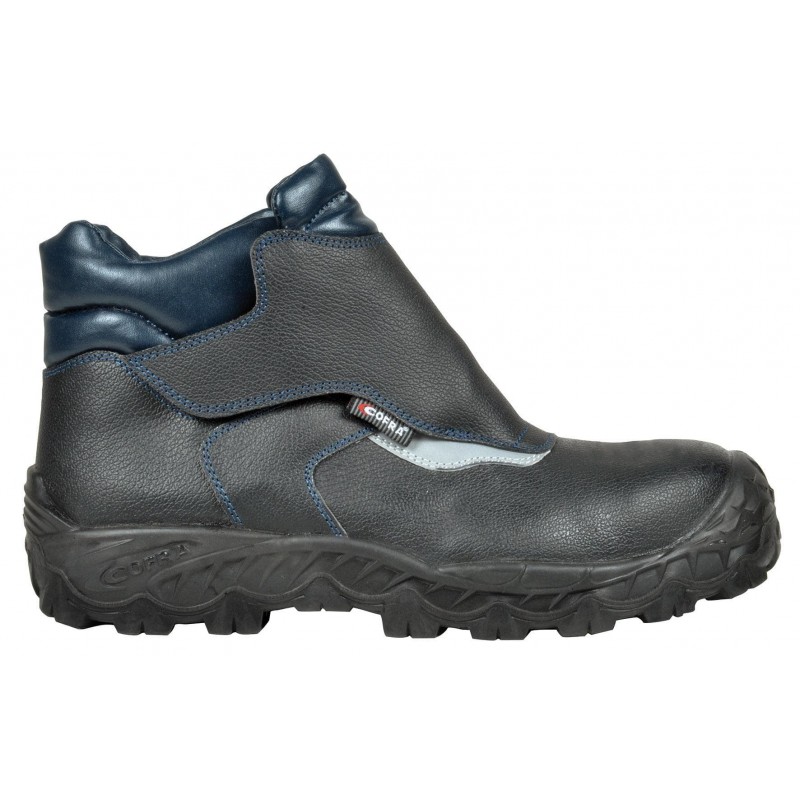 Chaussure de sécurité spécial soudeur S3 SRC COFRA NEW VIGO. Vu de côté