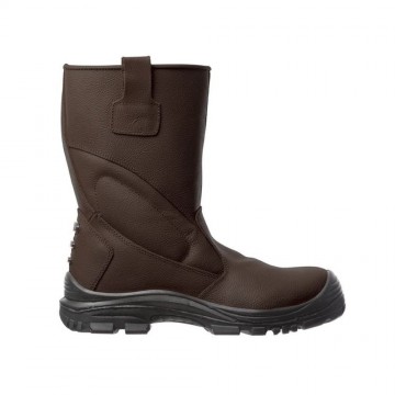 Botte de travail contre le froid S3 CI SRC COVERGUARD PIEMONTITE Marron. Vu de côté