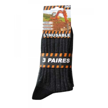 Lot de 3 paires de chaussettes d'Hiver Inusable