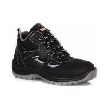 Basket de sécurité montante en cuir, S3 SRC, Uniwork ANDE Noir. Vu de profil