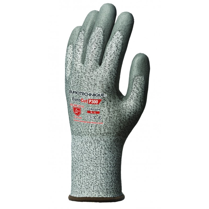 Gants anti-coupure en polyéthylène avec paume enduite SINGER SAFETY - PHD31PU Gris