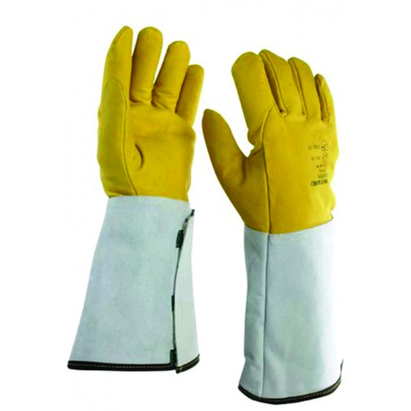 GANTS CRYOGENIQUES GUYARD CUIR MANCHETTE AUTO-AGGRIPANTE  40 CM  