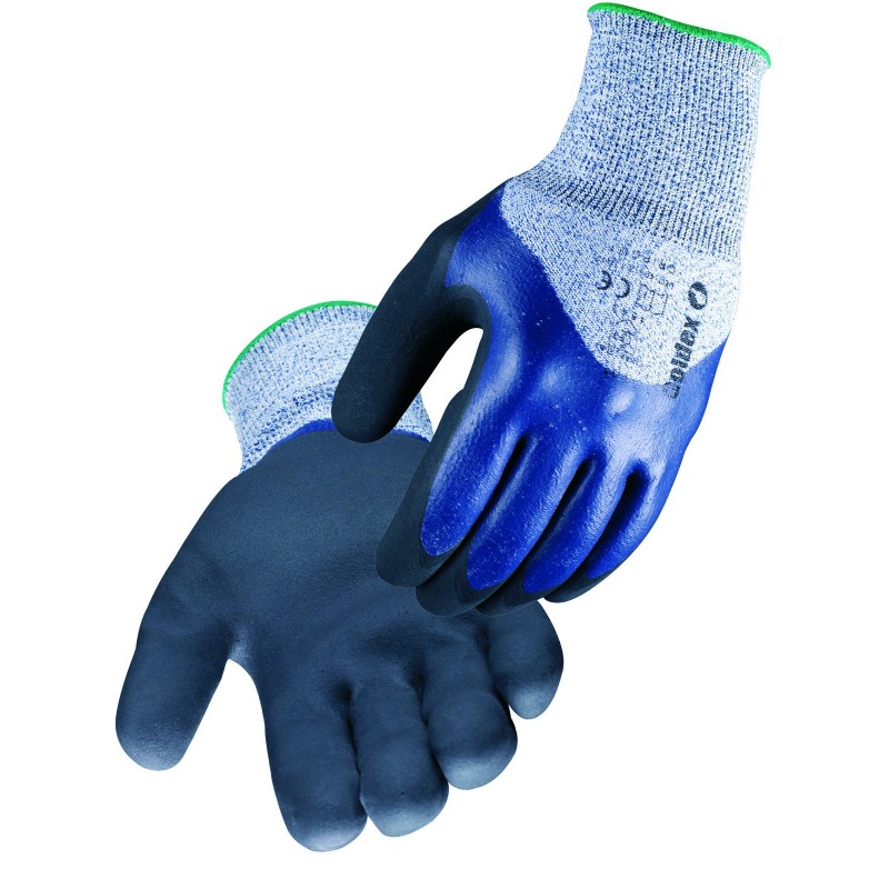 Gants nitrile anti-coupure niveau 5 SINGER SAFETY Bleu