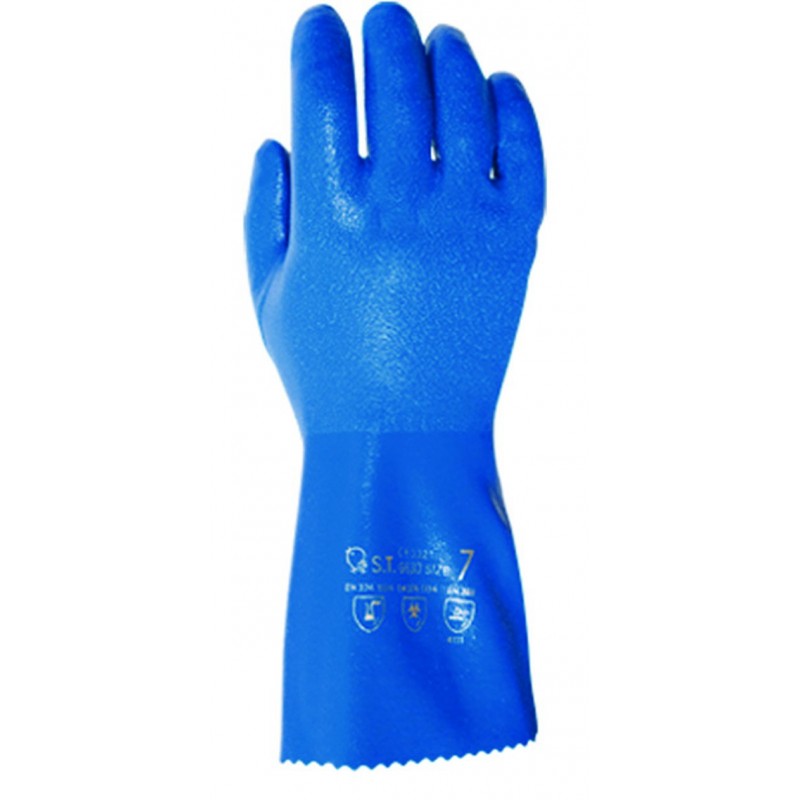 GANTS NITRILE JUBA PHULAX SUR SUPPORT COTON L/30 cm  