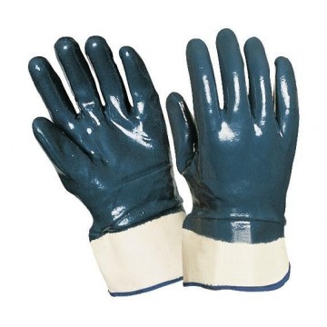 Gants en nitrile EUROTRIL 9620 enduction épaisse totale Bleu