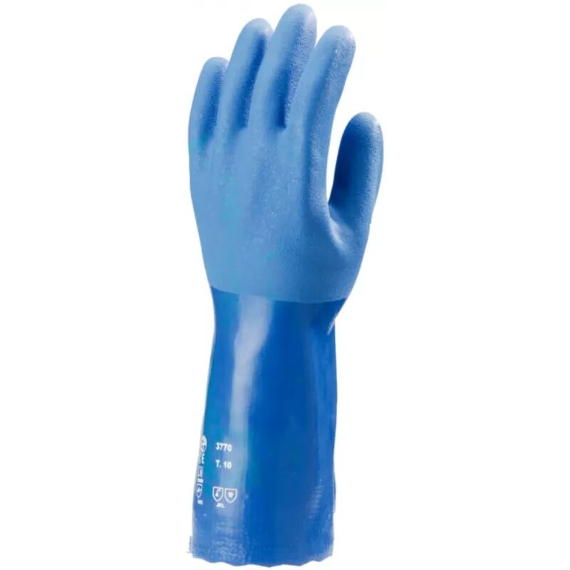 Gants de protection enduction latex Nitrile PVC Coverguard Bleu