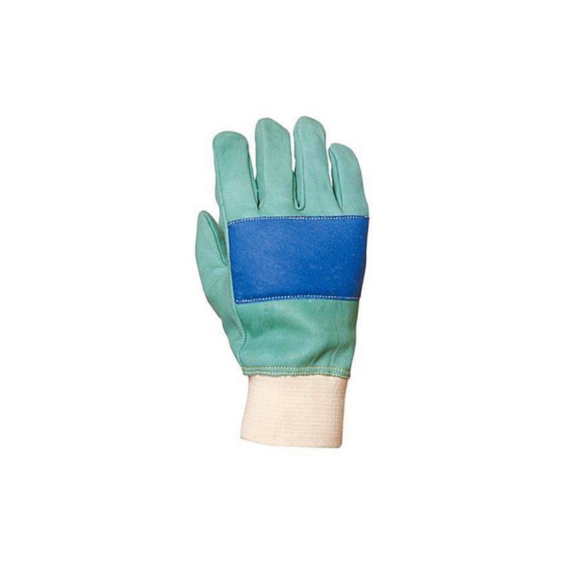 Gants renforcement paume en hydrofuge et protège artère COVERGUARD MO2360 Vert. Vu dos de la main