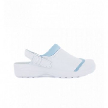 Sabot de travail antidérapant SRC - NORDWAYS - MADO Blanc/bleu