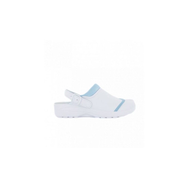 Sabot de travail antidérapant SRC - NORDWAYS - MADO Blanc/bleu