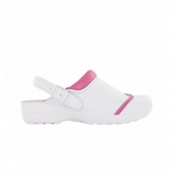 Sabot de travail antidérapant SRC - NORDWAYS - MADO Blanc/rose