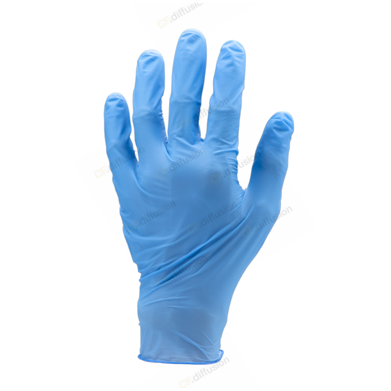 Gants jetables en nitrile non poudrés ACTIVE GEAR D3750 Bleu