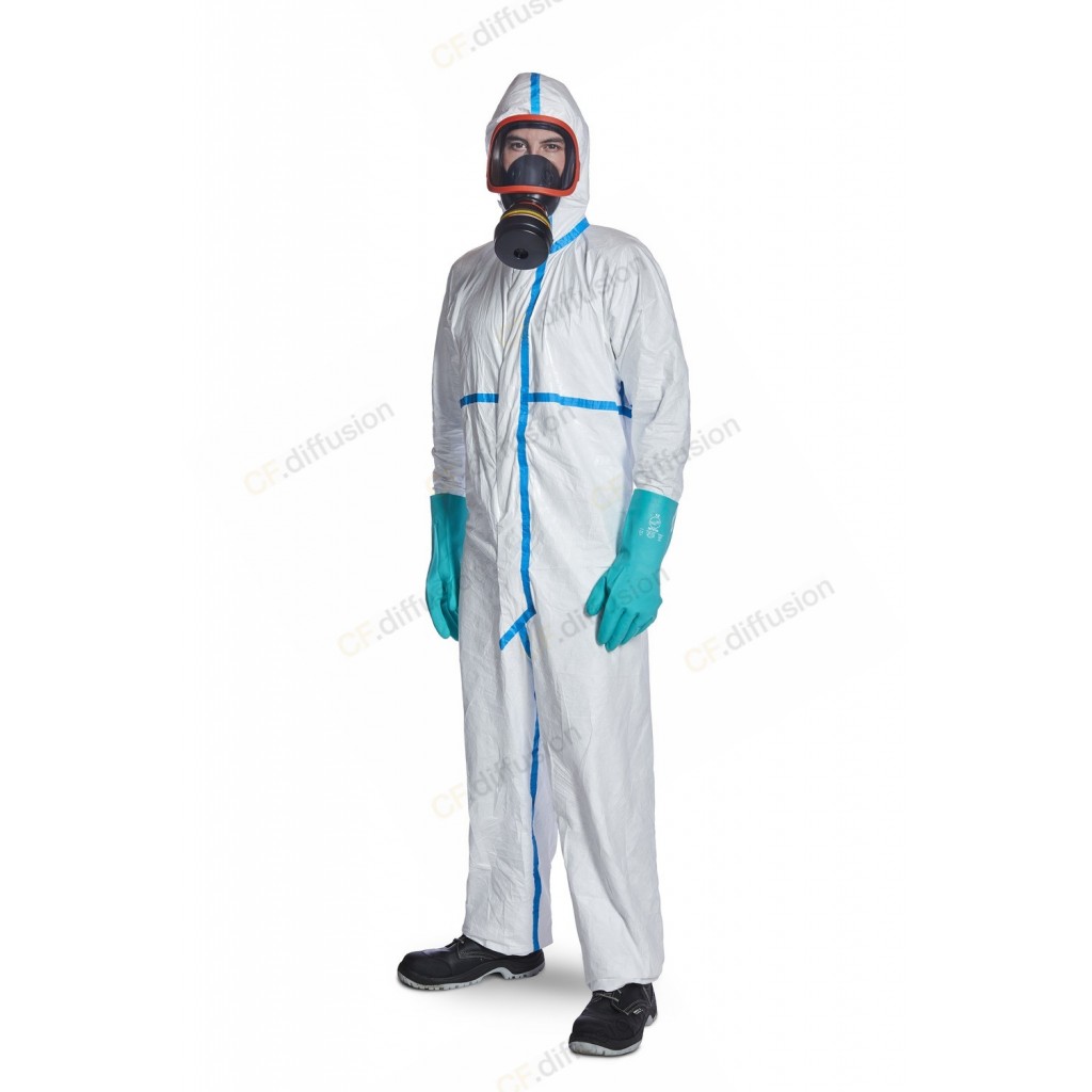 Tyvek Combinaison en Tyvek Avec Capuchon et Bottes L/XL