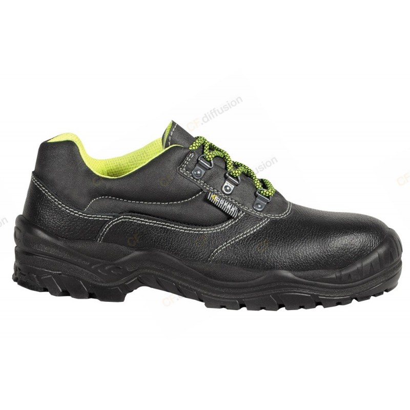 Chaussures de sécurité basse S3 SRC COFRA TALLINN Noir. Vu de côté