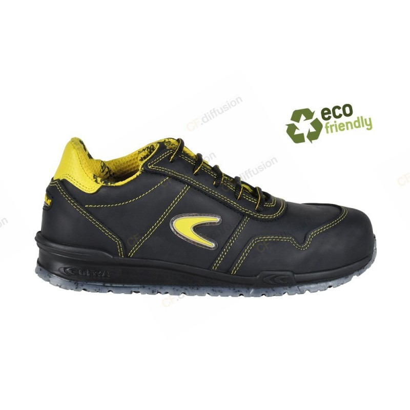 Chaussures de sécurité S3 SRC Cofra COPPI Noir. Vu de face