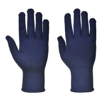 Sous -gants anti-froid tricoté bleu