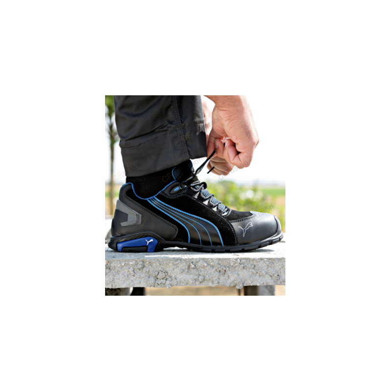 Chaussures de sécurité S3L FO SR Rio Puma noires/bleues