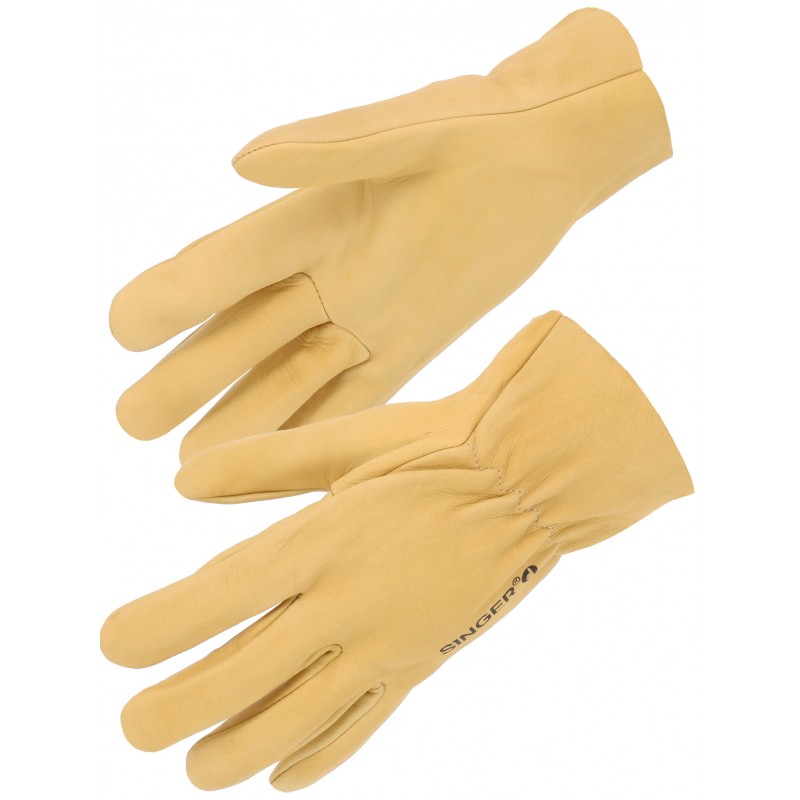 Gants en cuir pleine fleur supérieure hydrofuge SINGER SAFETY 50GHB Beige