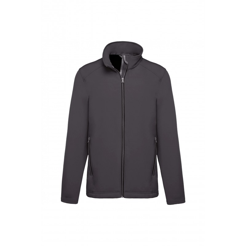 Veste Softshell TOP TEX K424 Titanium. Vu de face