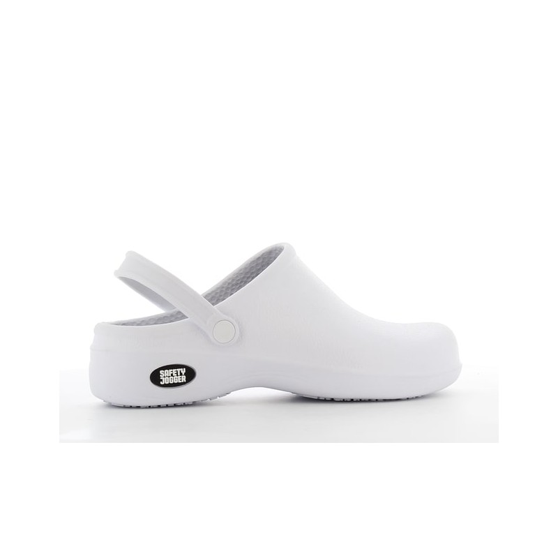 Sabot de travail professionnel SRC SAFETY JOGGER BESTLIGHT Blanc. Vu de profil