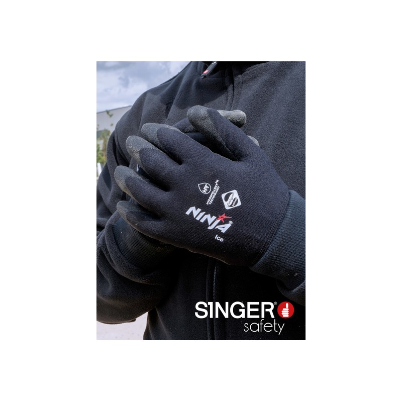 SPI Santé Sécurité  Gants de travail d'hiver haute-visibilité avec  revêtement HPT 360º MRC Safety Ninja® Ice