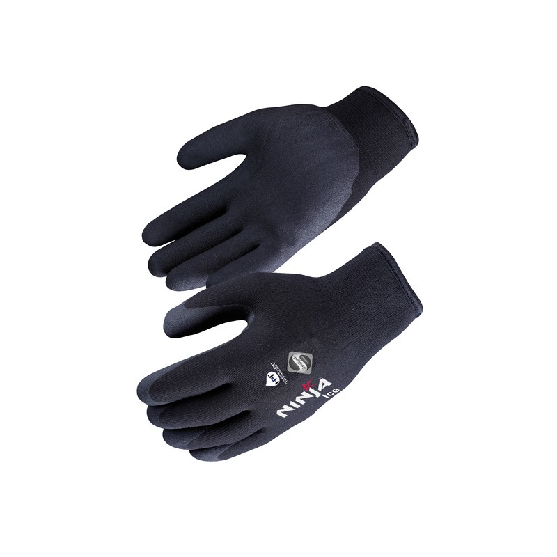 Gants spécial froid double couche SINGER SAFETY NI00. Vu paume et derrière la main