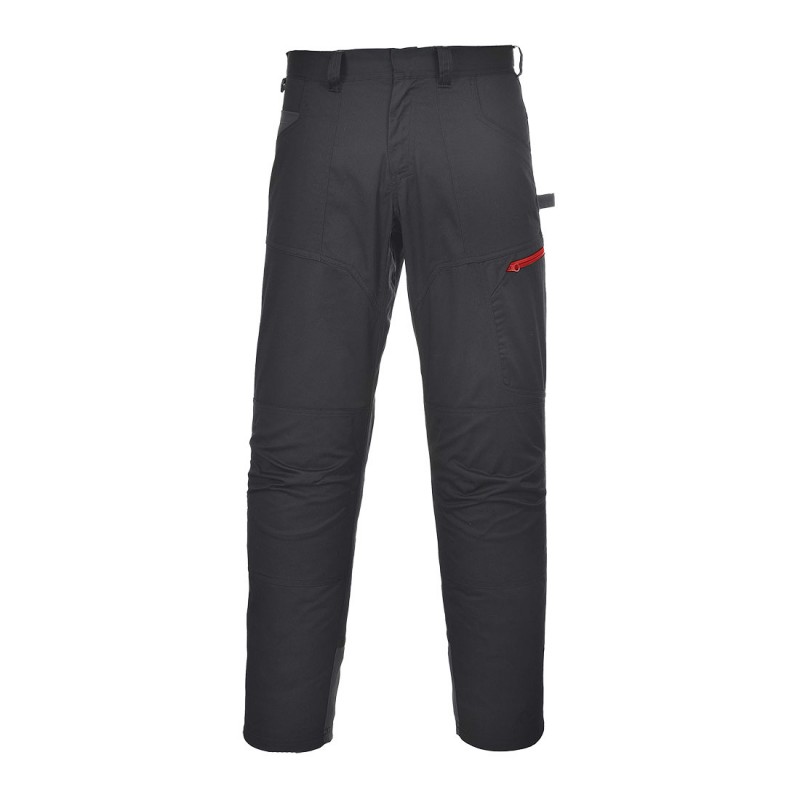 Pantalon Portwest  TX61 Danube Noir. Vu de face