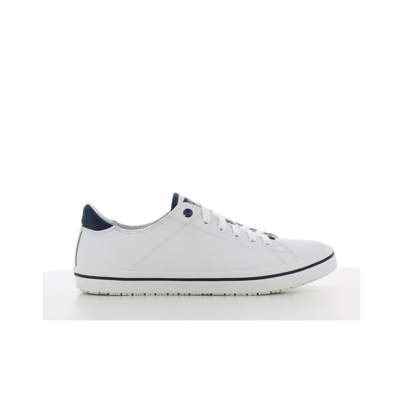 Baskets de travail homme en cuir pour hôpital ESD SRC - Safety Jogger CLARK Blanc