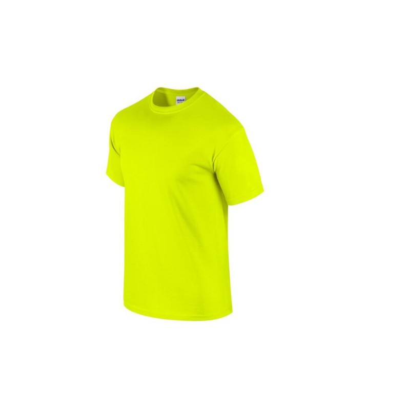 Tee-shirt manches courtes Gildan Jaune fluo  