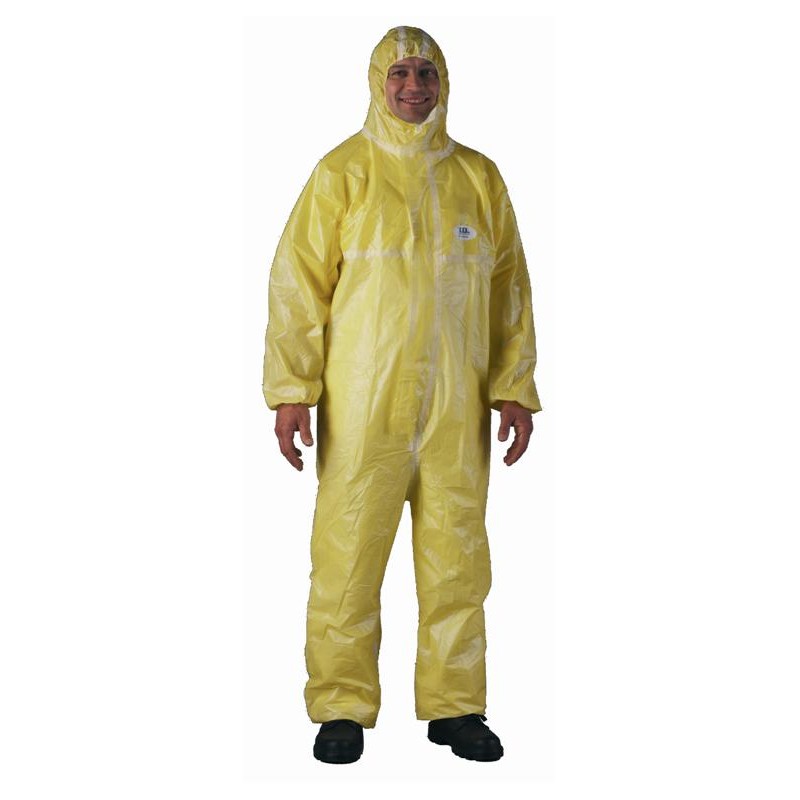 Combinaison de protection étanche Coverguard MO44445 Jaune. Vu de face
