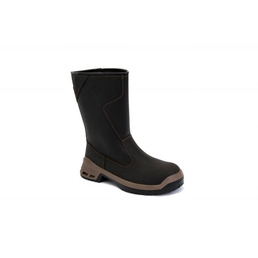 Bottes de sécurité en cuir pleine fleur huilé  S3 SRC - Honeywell - TYLEX EVO Marron. Vu de profil Bottes de sécurité en cuir pleine fleur huilé  S3 SRC - Honeywell - TYLEX EVO Marron. Vu de profil