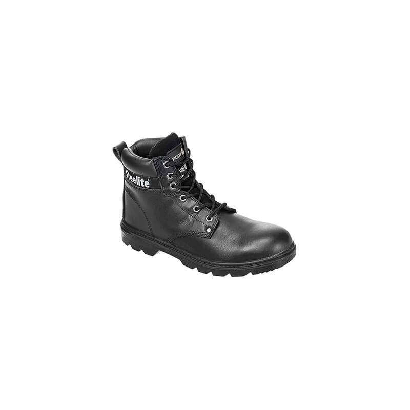 Chaussures de sécurité haute S3 SRC Portwest FW11 Noir. Vu de profil