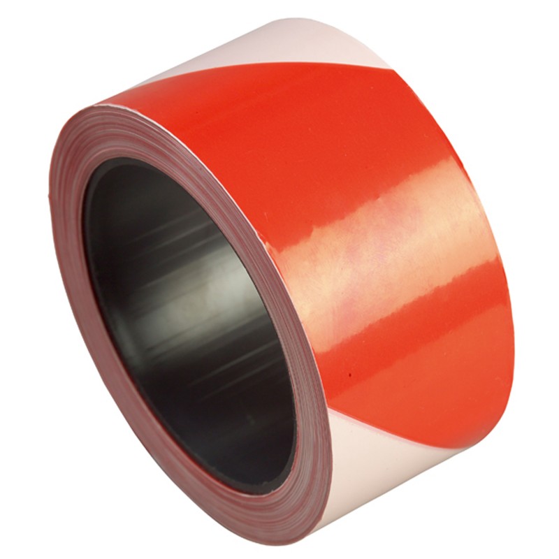 Ruban de signalisation non adhésif L.100 m x l. 50 mm COVERGUARD 70010 Rouge/Blanc