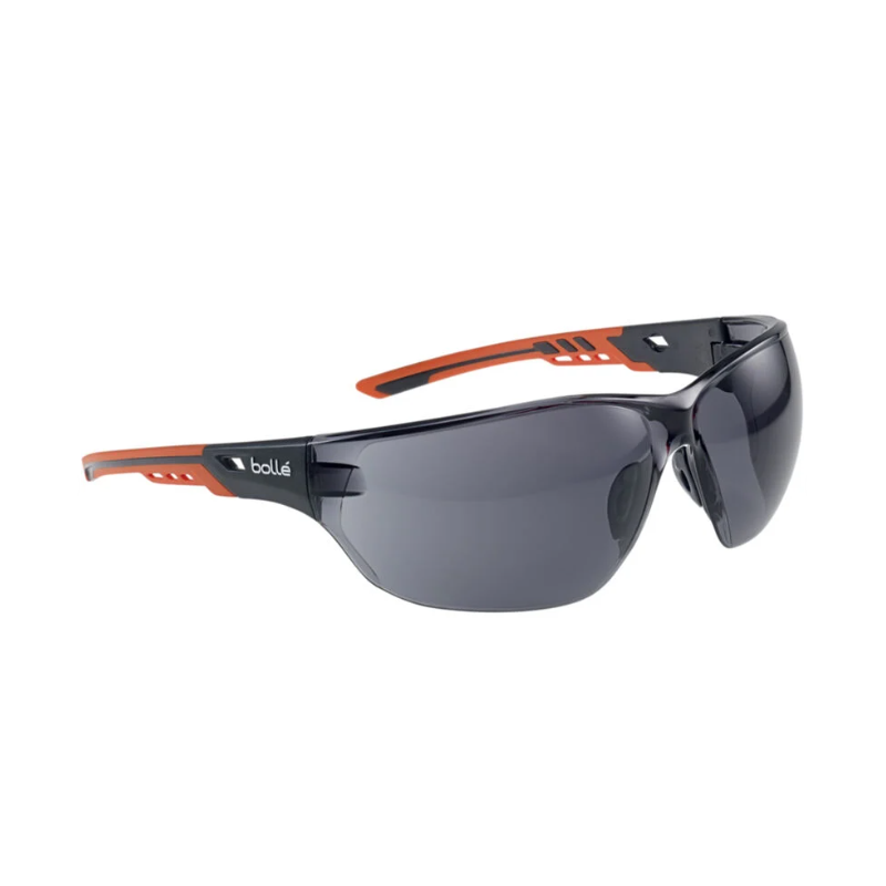 Lunette de protection teinté BOLLE SAFETY NESSPPSF. Vu de profil