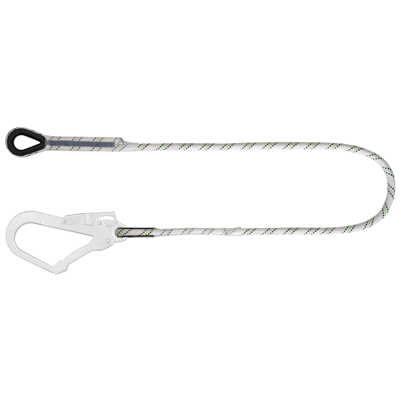 LONGE DE RETENUE EN CORDE 1.50M AVEC MOUSQUETON