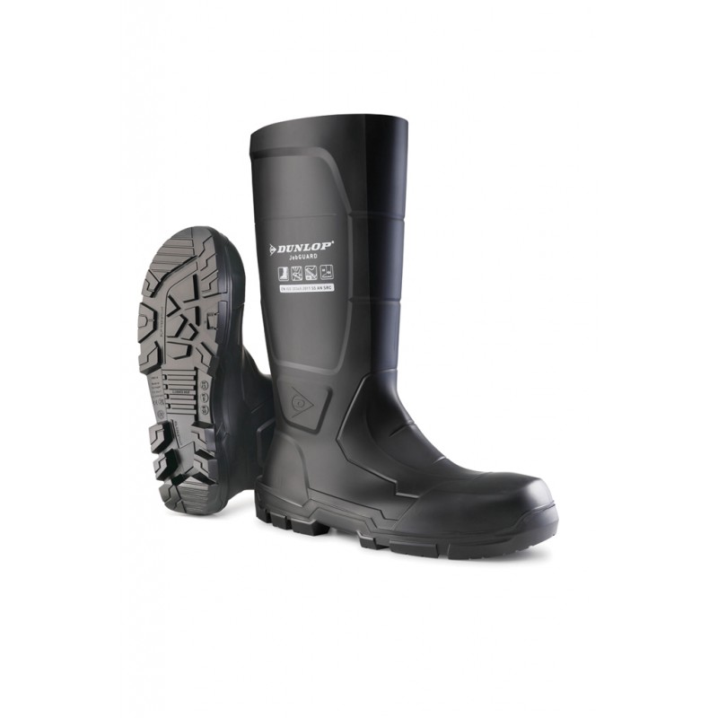 Botte de sécurité imperméable S5 SRC Coverguard JOBGUARD Noir. Vu de profil