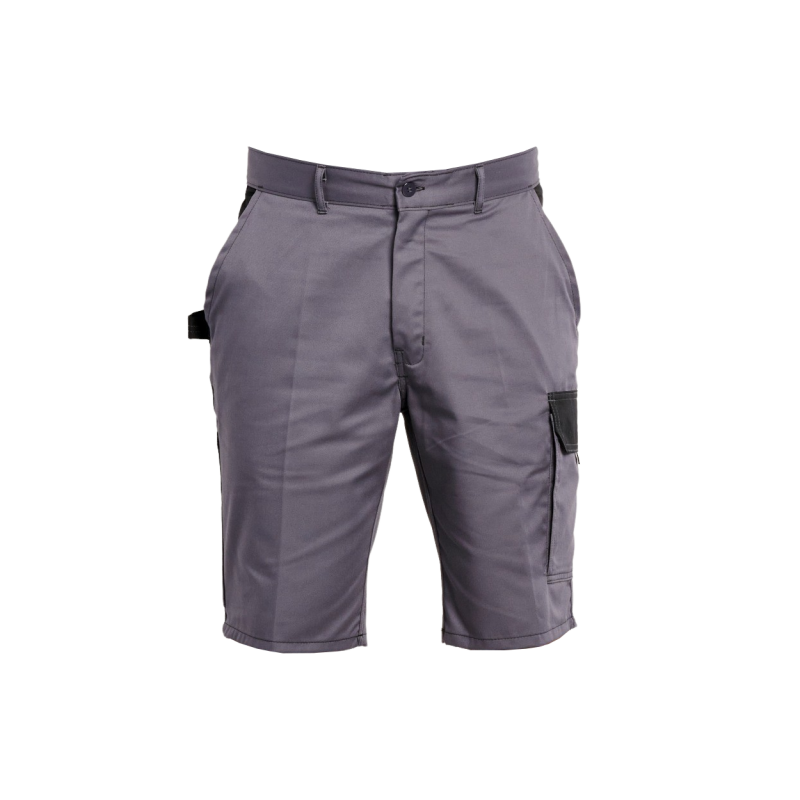 Bermuda 100% free métal PBV BERTYLGN Gris/Noir. Vu de face