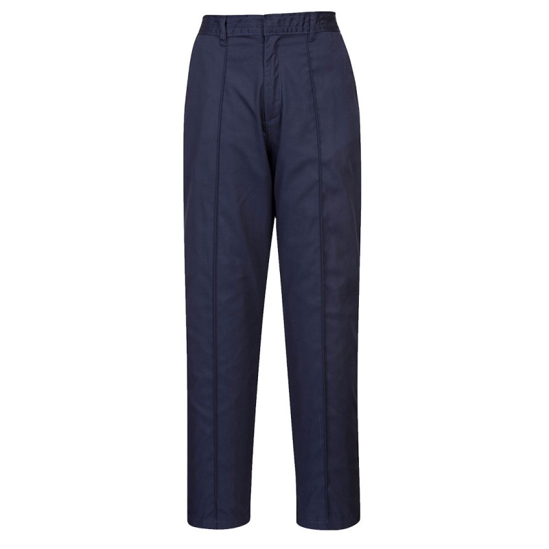 Pantalon femme Portwest LW97 Marine. Vu de face