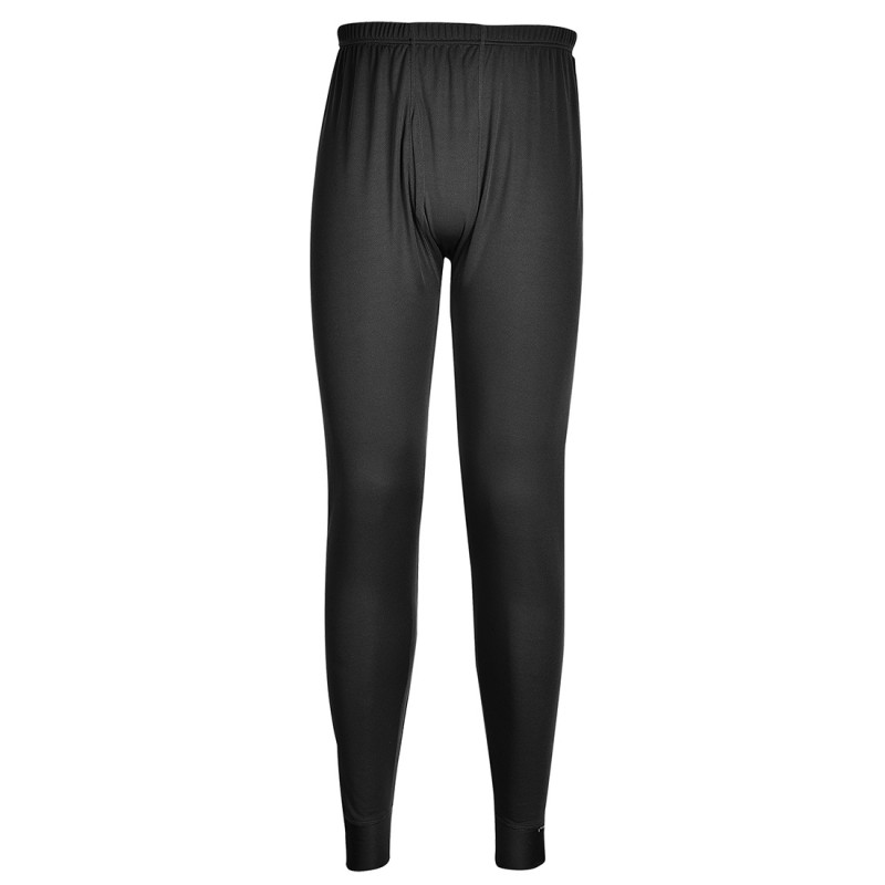 Pantalon thermique Portwest B131 Noir. Vu de face