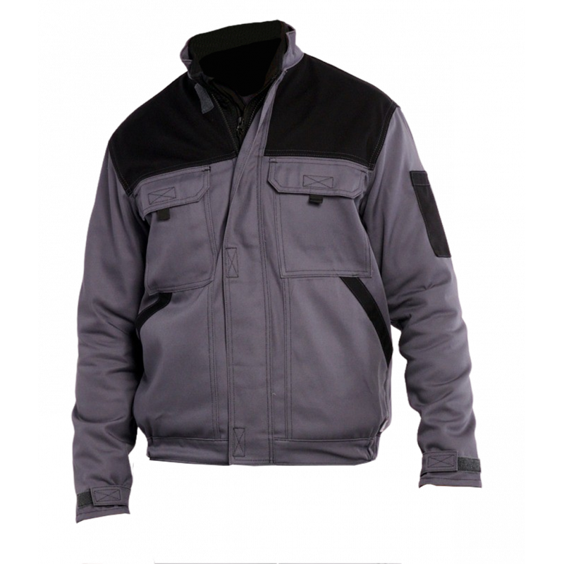 Blouson 100% free métal PBV 09TYCG2 Gris / Noir. Vu de face