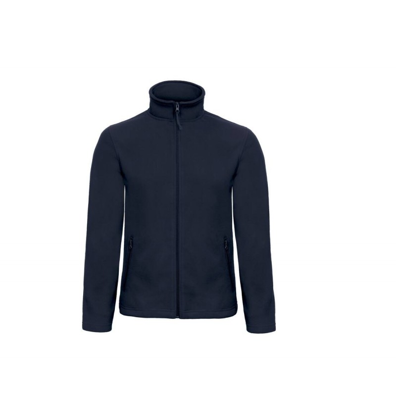 Veste Micropolaire zippée lourde Marine. Vu de face