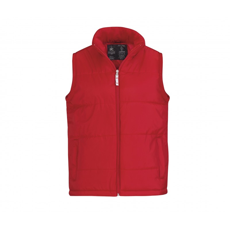 Bodywarmer imperméable Imbretex BC363 Rouge. Vu de face