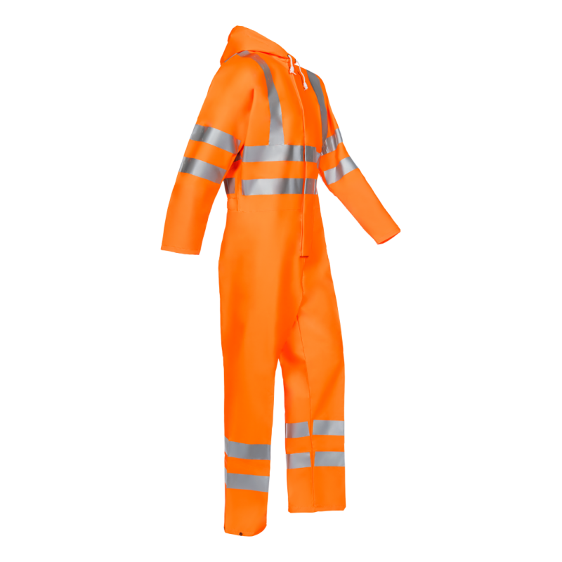 Combinaison imperméable, haute visibilité SIOEN 6936A2F01 Orange fluo. Vu de face