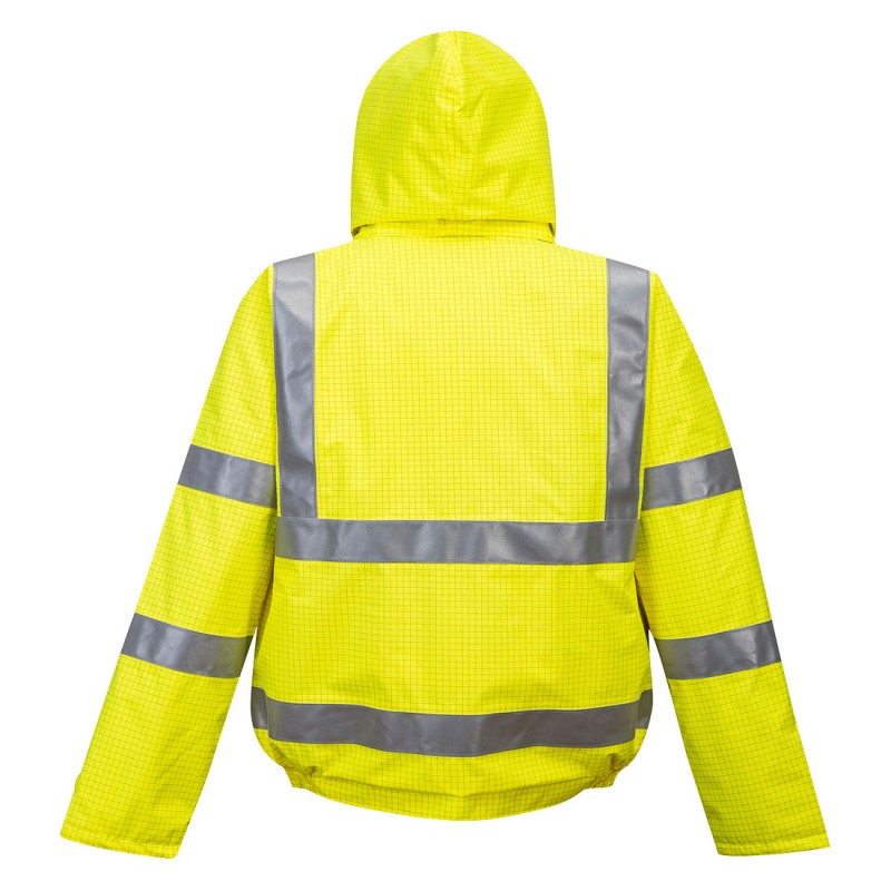 BTC50 Ru00e9flective U00c0 Capuche Veste De Su00e9curitu00e9 Gilet De Su00e9curitu00e9 Manteau