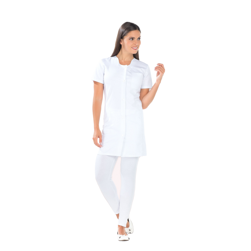 Blouse de travail femme REMI Elise 2190 Blanc. Vu de face