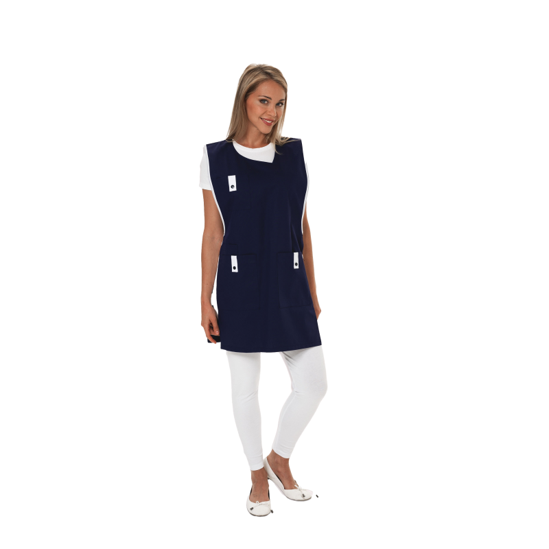 Chasuble femme REMI Alice Marine/Blanc. Vu de face
