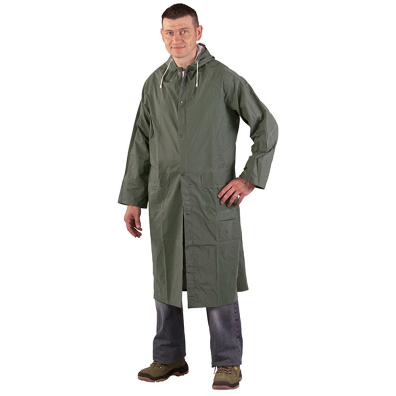 Manteau de pluie imperméable Coverguard MO50305 Vert. Vu de face