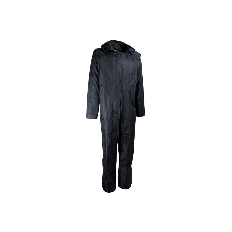 Combinaison imperméable 2 zips Singer Safety VPLOSLOM Marine. Vu de face