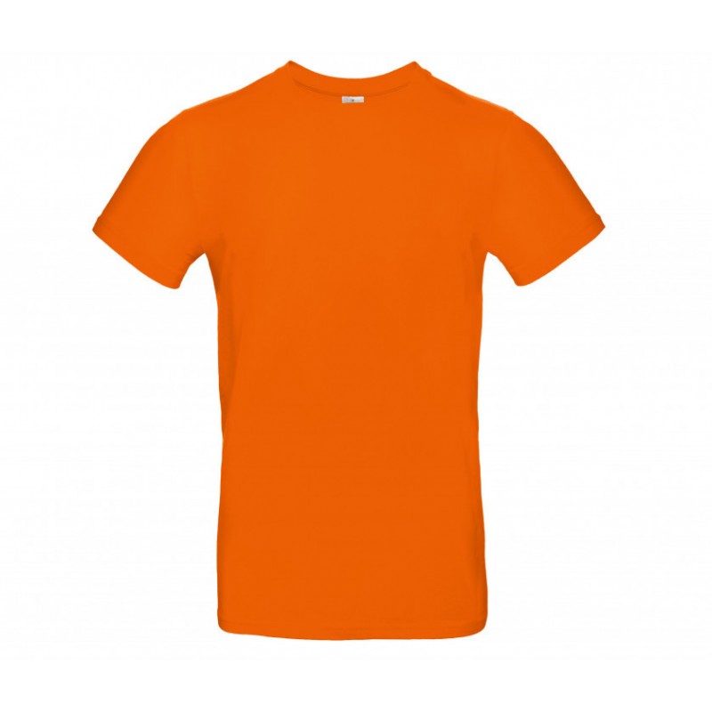 Tee shirt manches courtes Fruit Of The Loom SC190 Orange. Vu de face